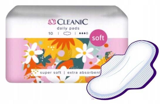 Cleanic Cleanic Mäkké denné uteráky s krídlami 10ks